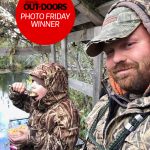 Congratulations to our winner for November 29, 2019, Shaunna Frawley of Coldwater! She submitted this photo of Grayson Cole, 7, having breakfast in the duck blind with his dad, James.
