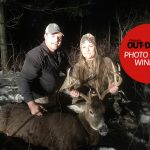 Congratulations to our Photo Friday winner for December 6, 2019, Jessica Turner of McDonalds Corners! She harvested this buck with her crossbow on the farm she calls home with husband Cagney, who helped recover the deer.