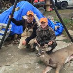 Apprentice hunter Austin Culp harvested his first deer with his dad, Robert, of Cayuga.