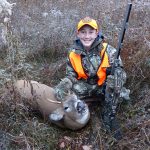 Quinn Baxter, 13, of Hagersville, used a muzzleloader to take down this deer.