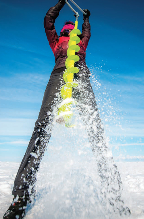 Cutting ice fishing holes doesn't have to be hard - Ontario OUT of