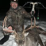On the last day of the whitetail hunt, Troy Leclaire of Renfrew harvested this eight-point buck with an Excalibur crossbow.