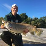 Brady Donnell of Delhi caught this majestic 24.4oz brown trout from the mouth of a Lake Erie tributary last summer.