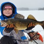 Evan Jones, 11, of Haliburton caught this 9lb, 11.25oz walleye, narrowly missing his dad’s own personal best by less than an ounce.