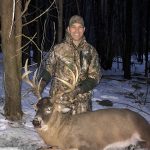 Ryan Quinlan of Bowmanville harvested his first buck back in December with only seven minutes left in the season.