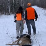 Photo Friday winner Kathryn Fischer of Fort Frances harvested her first deer at the family hunt camp and insisted on field dressing the deer herself. She got a little help from her proud dad, Paul Fischer, bringing the buck home.