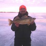 Neil Dowson of Wellington caught this 5-lb walleye with a medium, green buckshot in Wellers Bay, Prince Edward County.