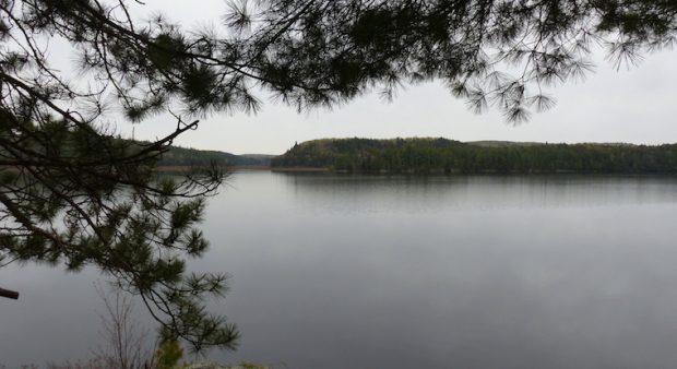 a lake scape from a vantage point