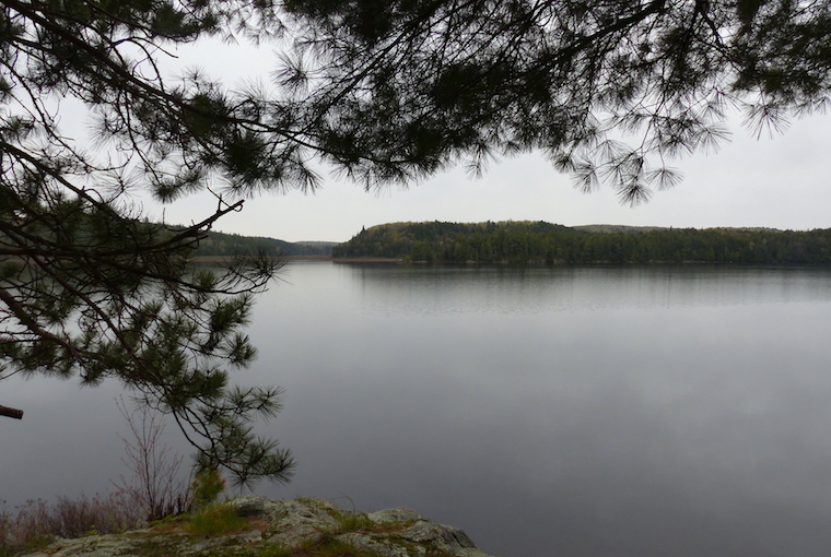 a lake scape from a vantage point