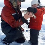 Tyson Kan of Nolalu had a great of perch fishing with his son, Taimen, in Black Bay.