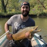 Alex Praticante of Brampton caught this beautiful brown trout not once, but twice, while fishing for salmon at Bronte Creek.