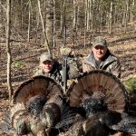 Jason and Charlie, 13, Kennedy of Little Britain were seeing double on opening day at camp in WMU 56. It was apprentice hunter Charlie’s first harvest and he attributed his luck to his OOD hat.