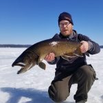 Ryan Lake of Pembroke embarked on a lake trout journey in late March, in search of monsters. He landed and released two nice ones.