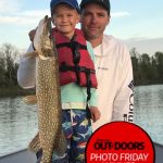 Photo Friday winner, Nicholas Spry of Manitowaning had the best little fishing buddy in Gus Spry, 5, while fishing on Lake Huron. Gus caught this 39-inch pike after casting and working a white five-inch Berkley Jerk Shad like a pro.