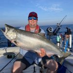 Ryan Sharpe of London caught this 22-lb chinook salmon in Lake Huron out of Grand Bend, after a 20-minute battle.