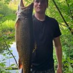 Shane White of Gananoque caught this brook trout on a hot day in a small river near Algonquin Provincial Park (where he currently works).