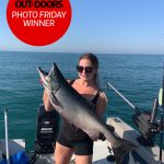 Photo Friday winner, Brittany Pouliot of London was fishing in Port Hope on August 22 when she caught this 23-lb lunker.