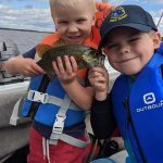 Devin Berard of Renfrew was fishing the Ottawa River with Lucas and Adam; many laughs were shared.