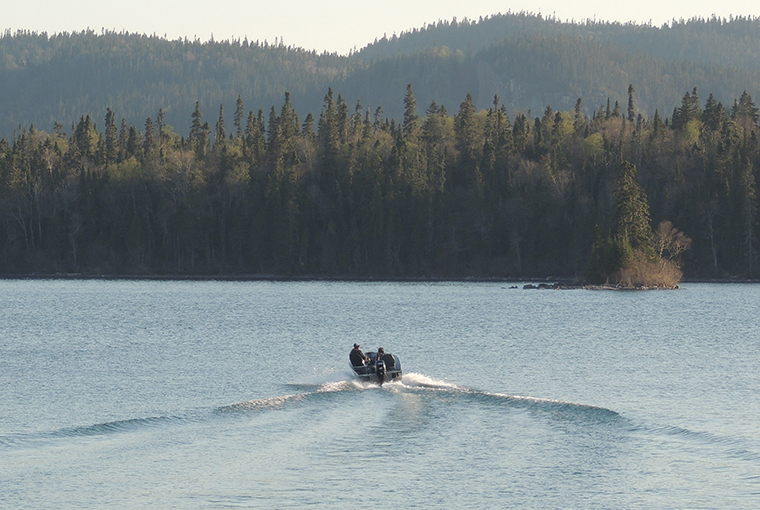 Fishing on Lake Superior