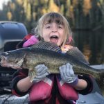 Amber Adams of Balmertown says her daughter, Emma, has been catching  lots of walleye lately, including this 26-inch catch on Red Lake.