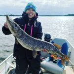 Chris Booth of Guelph snapped this photo of Sara Marroquin, who caught this  32-inch northern pike in Lake St. Joseph before releasing it.