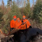 Kyle Auger of Thunder Bay, his grandfather, Allan, and his father, Cliff, took advantage of the pandemic-induced hockey hiatus by sharing this moose harvest, which sported a 56-inch rack in Thunder Bay.