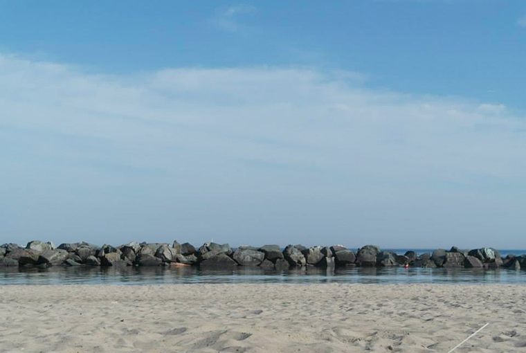 A breakwall found on Lake Ontario