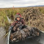 Dan Rowlinson of Echo Bay took his grandson, Carter Jarrell, out to check the muskrat traps during fall 2020 in the Algoma region. 