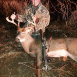 Margaret Martin of London harvested this buck using her bow on Nov. 11 on a 50-acre property outside of London. 