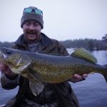 Niall Plunkett of Toronto nabbed this 29-inch walleye on the Pickerel River using a jig and minnow. 