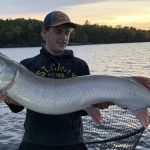 Nick Pinette, 17, of Vermillion Bay has been fishing for Eagle Lake muskies since he was 10. This harvest was 55 inches and put up a heck of a fight.