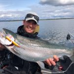 Aaron Case of Sheguiandah harvested this nice rainbow trout about a month ago on Manitoulin Island.