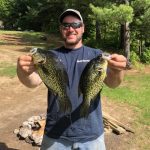 Timmy McGrath of Clinton nabbed some 13-inch crappies in northern Ontario.