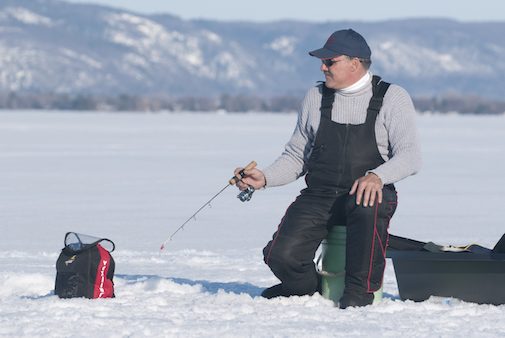 A Recent Day of Ice Fishing with Dave Genz on Lake of the Woods