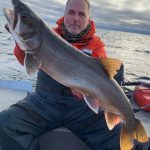 Jim Wilson of Marrickville found the fish were hungry during his first time fishing for Lake Ontario lake trout this past December.