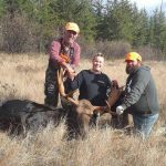 Leonard Haid of St. Agatha submitted this three-generation family photo showing proud new hunter, Blake, 12, who was elated after harvesting a moose near Nakina on his first hunt.