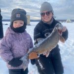 Ali Kuczynski of Manitouwadge caught this eight-pound laker on Pagwachuan Lake while fishing with family, including her two-and-a-half-year-old daughter, Everly.