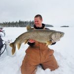 Joel Eppinghaus of Red Lake worked all night and instead of heading home to his comfy bed, hit the lake. He caught this 38 ¾-inch lake trout from a northwestern Ontario lake with a self-sustaining lake trout population approximately 100 km outside of Red Lake.