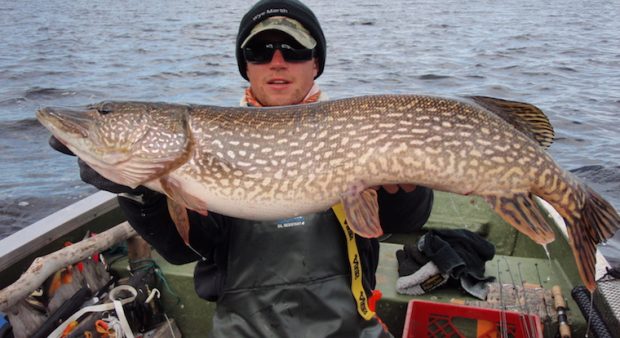 Man holds (chonky) muskie