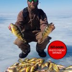 Photo Friday winner Chris Shepley of Sombra spoon fed jumbo perch on Lake St. Clair with McGathys Hooks.