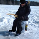 Kyle Cleaver of Kitchener submitted this photo of his son, Will, after he caught his first pike ice fishing at Shade's Mill Conversation Area using a wooden rod made by his late grandfather.