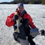 Richard Hough of Dryden was ice fishing on Wabigoon Lake in Dryden in late March when he caught this beauty walleye.