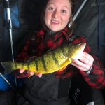 Tom Northey of Manilla submitted this photo of a surprised Emma Northey. It wasn’t the whitefish she was hoping for, but Lake Simcoe did provide the largest perch she’d ever caught.