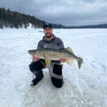 While his son Alex was visiting from Chapleau, Philippe Vizier of Marathon snapped this photo of his son holding a healthy 30-inch walleye he then released. It was a memorable day because it was the first time the two have been reunited since lockdown.