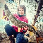 Amy Klassen of Waterford had a great end to her season when she caught and released this 36-inch beauty back into the water to be caught another day.