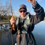 Jason Kennedy of Little Britain sent in this photo of his 14-year-old son, Charlie, holding his first Lake Scugog crappie of the 2021 season, caught using his fly rod.