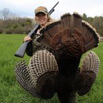 While hunting with her husband, Chrissy Clement of Brockville harvested this jake after it walked three yards in front of her on its way to her decoy. The gobbler made for a delicious meal the next day.