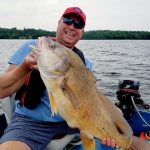 Lake Nipissing produced this 29-inch freshwater drum for Daniel Dubé of Callander, who was using an orange jig head and a worm. “It was a great fight and catch with the help of my son who caught a 21-inch drum minutes before,” he wrote.