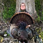 Steve Atkinson of Sparta harvested his personal best tom while hunting with his son Ethan. He called the bird in from 120 yards across a corn field without a single peep from the gobbler.