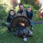 Chris O’Connor of Simcoe thrilled his sons Brycen and Finley when he woke them after returning from a morning hunt to show them this beautiful tom. They had been eager each morning to see a harvest and were not disappointed.
